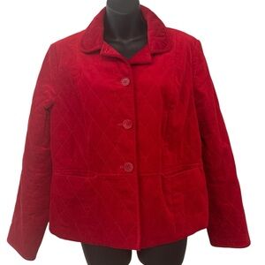 Talbots Women’s Red Quilted Jacket